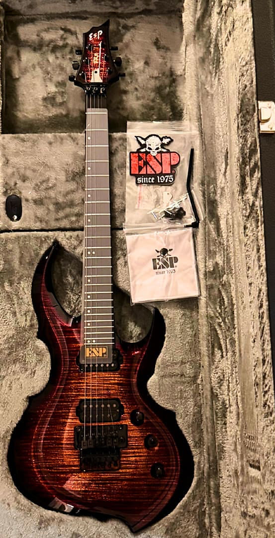 ESP Custom Original Series FRX FR Glitter Storm Red